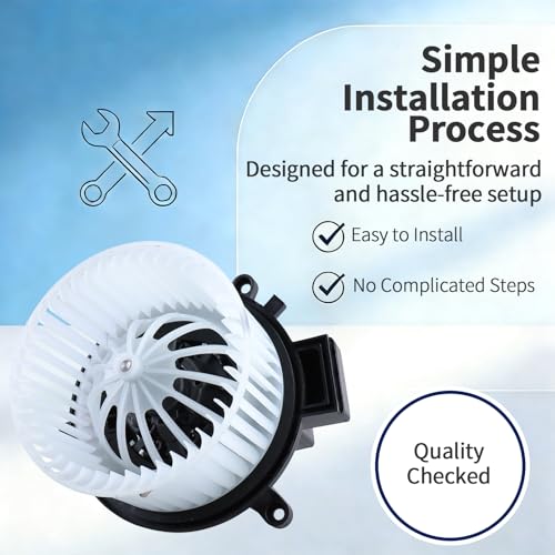 Image of HVAC Blower Motor with Fan Assembly - Compatible with Pacifica 2017-2022, Grand Caravan 2006-2020, Town & Country 2006-2016, Voyager - AC Heater Fan - 700234 5183147AC