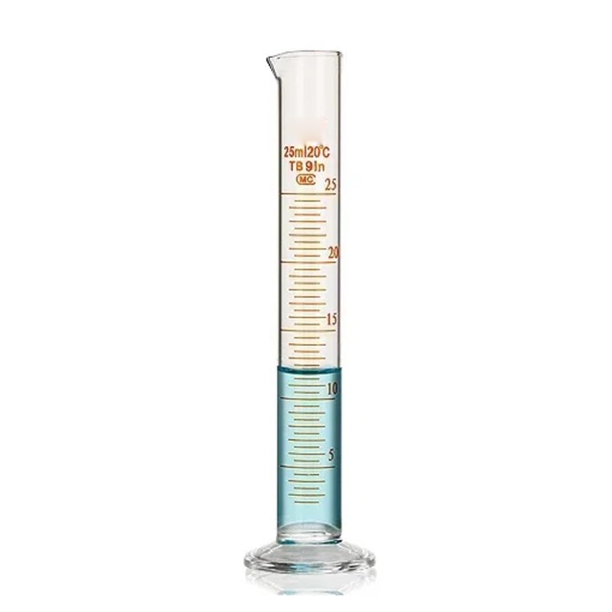 1 pz Cilindro graduato in scala da laboratorio 5 ml a 1000 Contenitore in vetro spesso Forniture Attrezzature da laboratorio