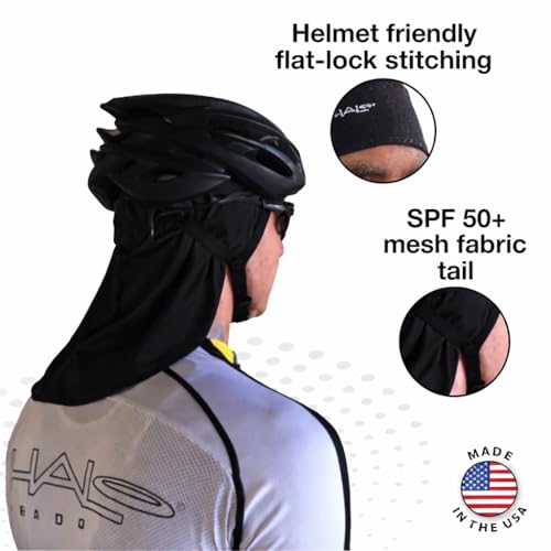 Image of Halo Headband Solar Sun-Protective Skull Cap and Tail