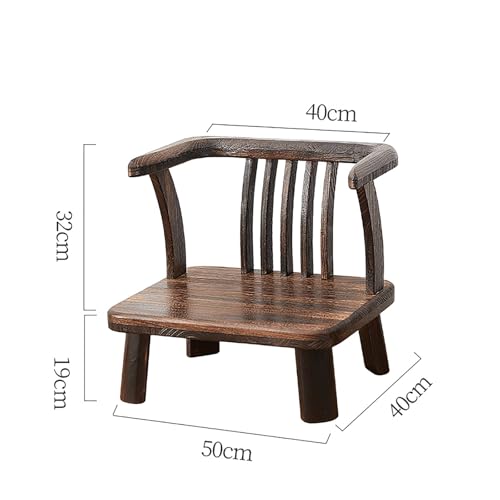 Chaise tatami en bois massif avec dossier confortable - 3