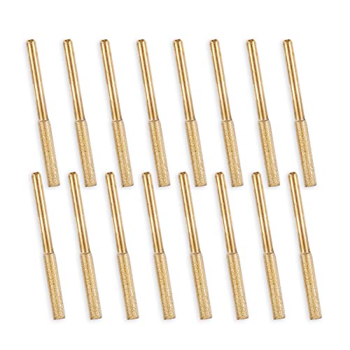 AMIJOUX Afiladores de motosierra de diamante de 16 piezas, afilador de cadena plateado, ruedas de afilar de motosierra de diamante para sierra de cadena eléctrica, joyería de madera, tallas de vidrio Cover