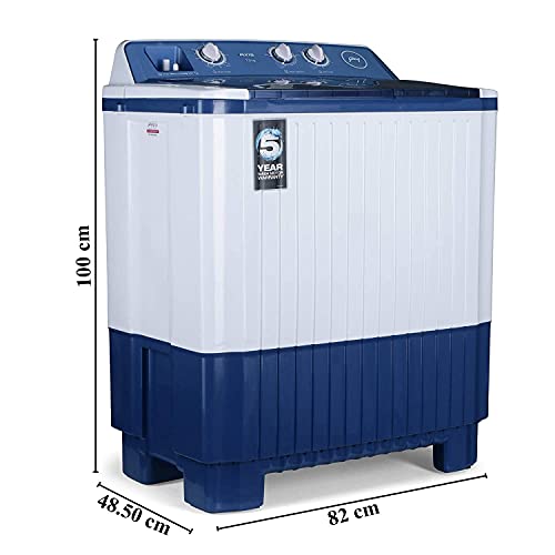 Image of Godrej 7 Kg Semi-Automatic Top Loading Washing Machine (WSAXIS 70 5.0 SN2 T BL, Blue)