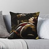 Final Fantasy Emet Selch In Rak'Tika - Funda de almohada de poliéster y lino y terciopelo, impresa, para coche, funda de cojín para coche