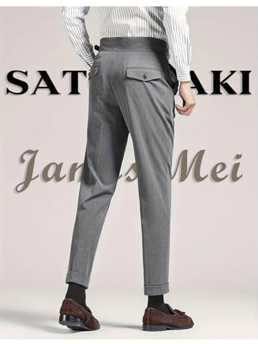 Mens Pants Slim Fit Dress Pants Business Casual Pants Stretch Slacks Office Trousers Wedding Pants2