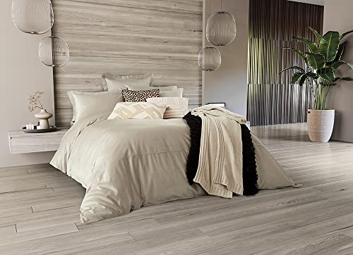 Nalu Nicole Scherzinger Koa Duvet Cover Linen, Cream, Single