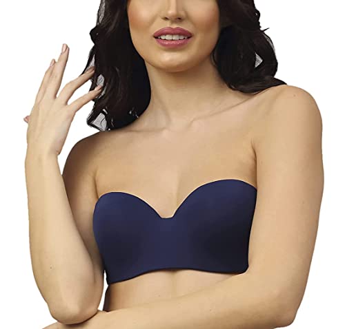 Image of Brachy Women's Every Day's Padded Underwired Demi Cup Bra T Shirt Padded Underwired Pushup Bra 85% Poly Cotton, 15% Elastane