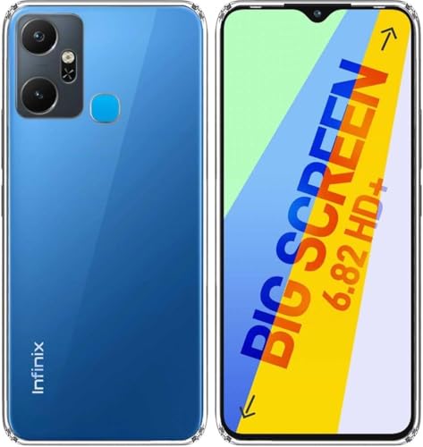 Image of COVERBLACK Soft Rubber Back Cover Compatible Model for Infinix X6823C / Smart 6 Plus - Transparent