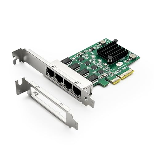 Image of 10Gtek 100M /1000M /2.5G NIC Network Card, Quad RJ-45 Port, with Realtek RTL8125BG Controller, Support Windows /Windows Server /Linux /Ubuntu /Centos /Vmware