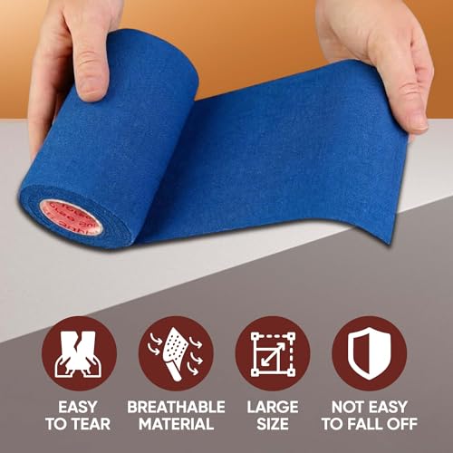 Image of Premium Bulk Self Adhesive Bandage Wrap for First Aid, Athletics, Medical & Animal Wounds - Non-Woven Elastic Cohesive Vet Tape for Wounds, Strains & Sprains - 24 Rolls, 4 Inch by Prairie Horse Supply