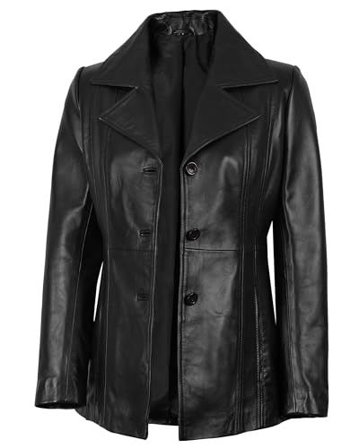 Image of Blingsoul Womens Real Leather Jacket - Asymmetrical Leather Jackets for Women
