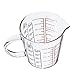 Hemoton Verre Tasses À Mesurer avec Échelle Clair Micro- Ondes Au Four Tasses Graduées pour Café Boisson Contenant de Liquide 250ML