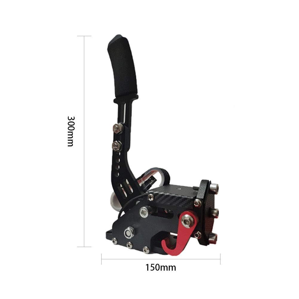 Ndier Frein à Main Drift USB 14 Bits pour Racing Games G25 / 27/29 T500, Dérive Universelle Réglable en Hauteur avec Système Windows(Rouge)