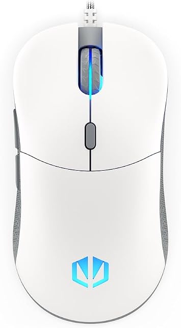 ENDORFY GEM Onyx White, Lightweight Gaming Mouse (67 g), PixArt PMW3325 Sensor, 8000 DPI, Kailh GM 4.0 Switches, 6 Programmable Buttons, Mouse Feet Made of PTFE, EY6A012