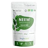 Neem en Polvo Orgánico 200g - Polvo Puro de Neem del Árbol de Azadirachta Indica - Polvo Ayurvédico para Piel y...