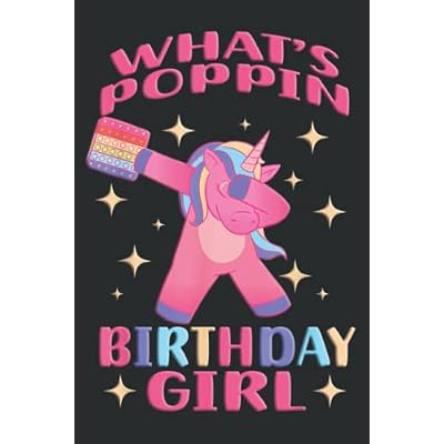 Girls Bday Dabbing Pop Fidget Birthday Girl: Lined Notebook