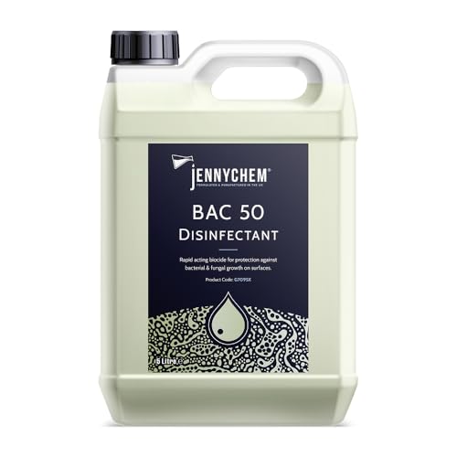 4 X 5L Pure BAC-50 Disinfectant Liquid - Water Treatment Floor Disinfectant - Multi Purpose Cleaner for Various Surfaces - Cleanser for Domestic Commercial Use - Easy to Use