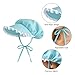 SP ESCRIY Womens Elegant Medieval Bonnet Hat for Christmas Cosplay Headwear Light Blue
