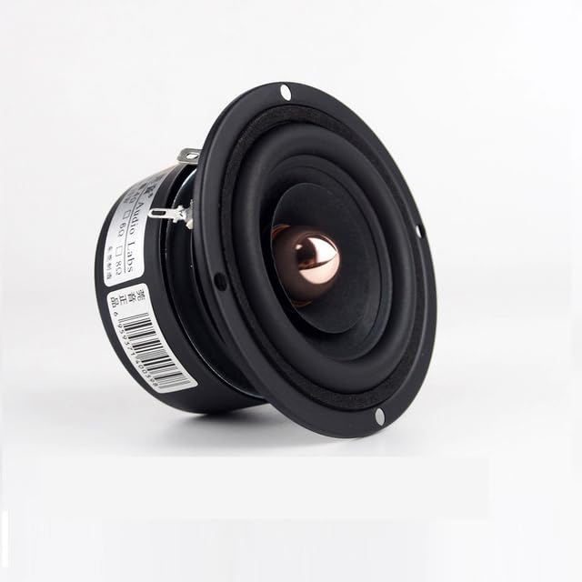 GenericAEsmart - Audio Labs 3"" HiFi Full Range speakers audio Mопitоr raw tweeter middle subwoofer driver kapton Аrrоⱳ head (-Round 4Ohm)