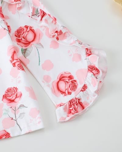 Image of Little Girls Clothes Kids Fall Winter Outfits Pant Set for Girl Age 4-8