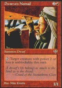 Magic The Gathering - Dwarven Nomad - Mirage