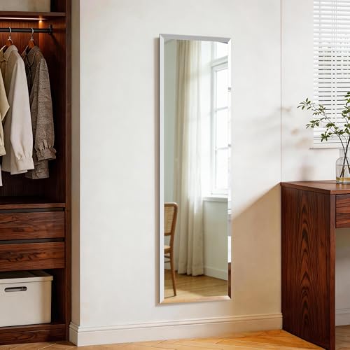 Erpele Frameless Mirror Full Length 64”x21”| Wall Mount Mirror Full Length Beveled Edge Rectangle Mirrors Large Wall Mirror for Bedroom Bathroom Living Room by Erpele - Used condition - Image 9