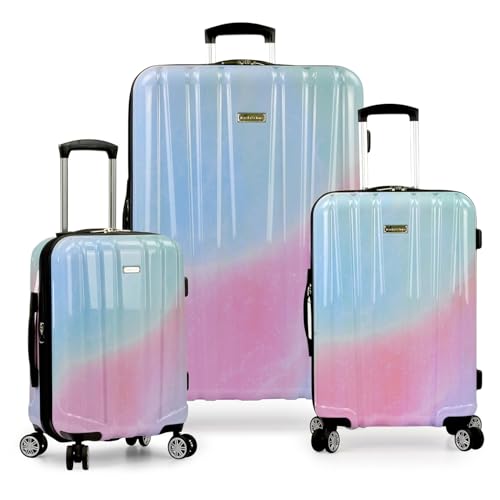 Traveler's Choice Women's Ruma II Expandable Luggage with Spinner Wheels, Pixie Pastel, 3 Piece Set by Traveler's Choice - Used condition - US$106.07
