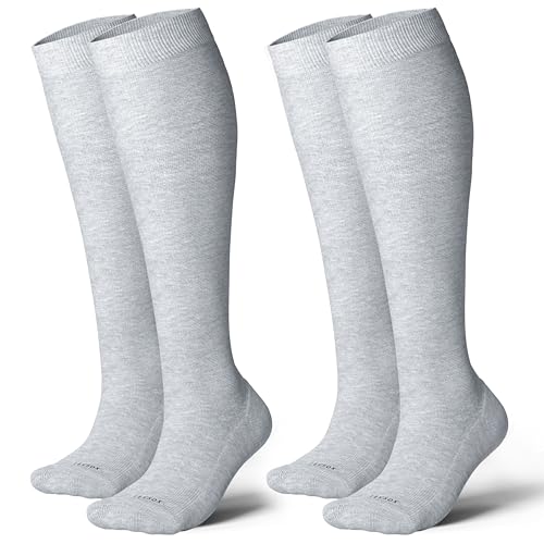 Image of LEVSOX Cotton Compression Socks for Women&Men 20-30mmHg Knee High Cute Support Sock for Nurses Pregnancy Travel