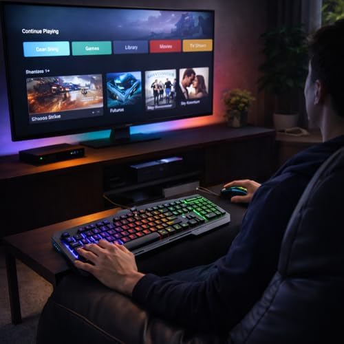 RGB Aydınlatmalı Tam Boy Gaming Klavye, Sessiz Klik RGB Mouse Seti – Gecikmesiz Kontrol I FPS, MOBA ve Ofis Kullanımı İçin Uygun - Kablolu - Görsel 7