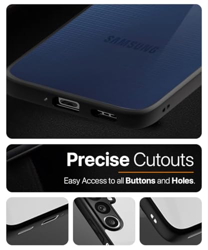 Image of WOW IMAGINE Shockproof Hybrid Back Cover for Samsung Galaxy M35 5G | Hard Slim fit Back Case | PC & TPU | Clear Transparent Case - Black