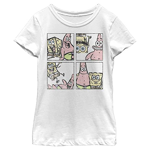 Nickelodeon Spongebob Squarepants BFF Squares Girls Short Sleeve Tee Shirt
