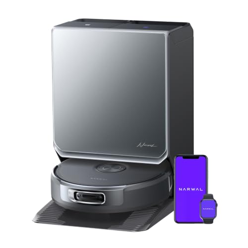 Image of NARWAL Flow 2 Robot Vacuum and Mop Combo, 31,000Pa Suction, FlowWash Self-Cleaning, AI Object Recognition, Self-Emptying & Refilling, 212℉ Hot Water Mop Washing & Drying, Tangle-Free Design - 2026
