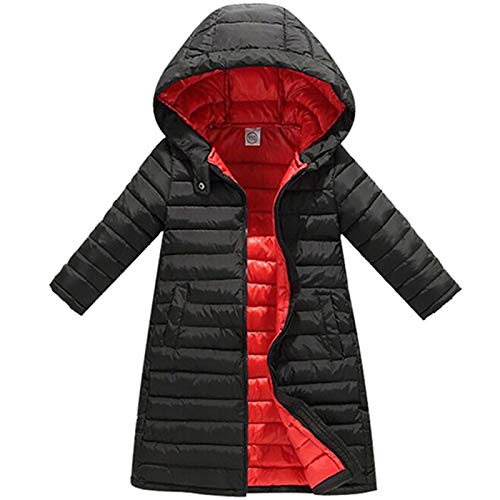 lxwi Chaqueta ultraligera cálida y resistente al viento, chaqueta para niños, chaqueta para otoño e invierno para niñas, abrigo, abrigo, abrigo, abrigo, ropa de abrigo para niñas, ropa para niños,