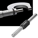 Edelstahl-Mikrometer-Kalibrierstabstange Zum Kalibrieren von Mikrometern, Hochwertig und Langlebig, Bequem zu Verwenden und zu Tragen (75mm)