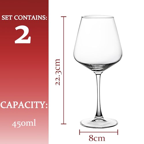 Verre à vin rouge et blanc résistant pour service de table élégant - 3