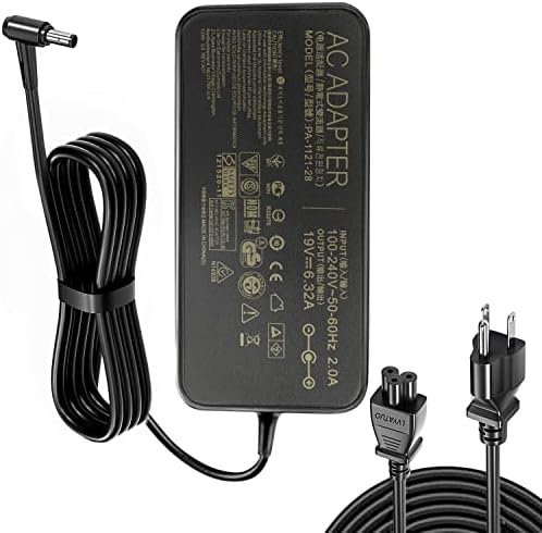 New 19V 6.32A 120W Laptop Adapter A15-120P1A PA-1121-28 AC Power Charger for Asus FX504 UX510UW N56J N56VM N56VZ N750 N500 G50 N53S N55 Laptop