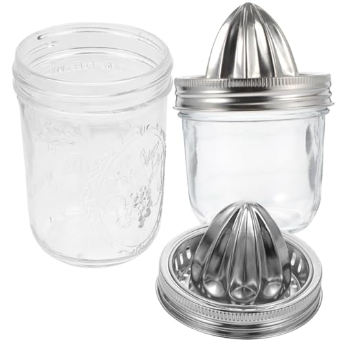 GRIRIW 2Pcs Citrus Squeezer Portable Manual Lemon Juicer with Ergonomic Design for Quick Fruit Extraction for Home Kitchen and Bar Use