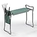 Produktbild EASYmaxx Garten-Knie-& Sitzbank | faltbar 2in1, Inklusive Hängetasche für Werkzeug, Pinsel und Co | Belastbar bis max. 130 kg [Türkis]