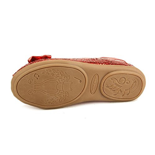 The Doll Maker Metallic Glitter Strap Flat Shoe4