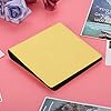 Wosune Foto Album, Foto Album, PVC+PU Moderne Mode Min Instant Foto Album Foto Album voor Kind Familie (geel)