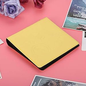 Wosune Foto Album, Foto Album, PVC+PU Moderne Mode Min Instant Foto Album Foto Album voor Kind Familie (geel)