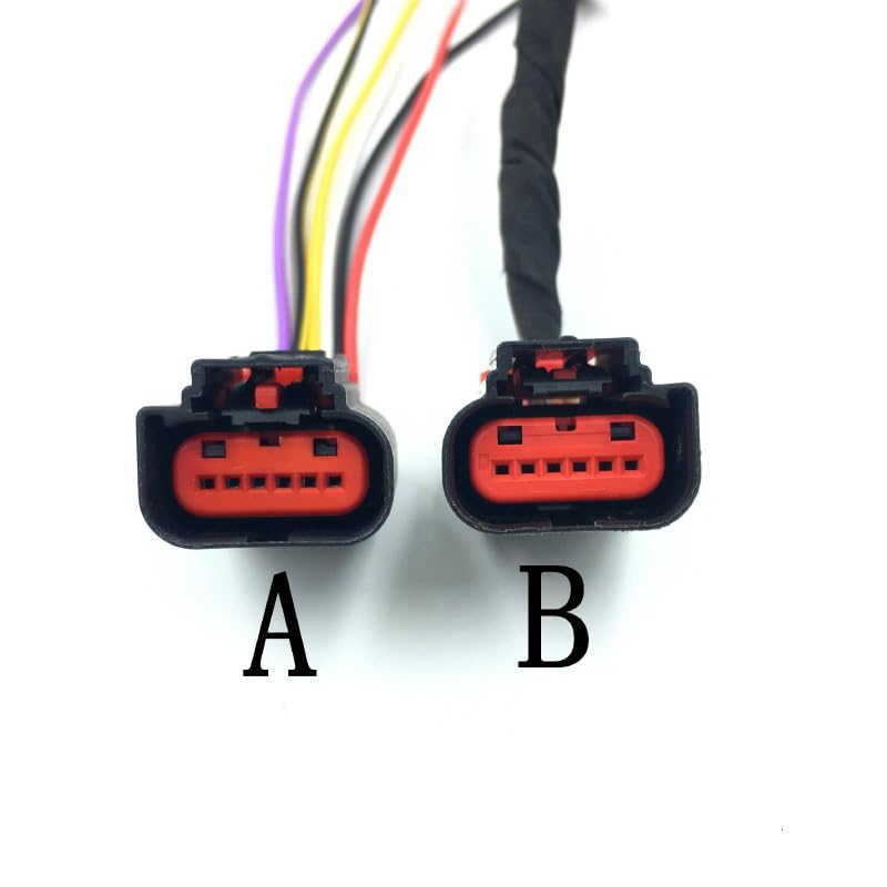 6Pin Car Electronic Throttle Valve Body Harness Plug Connector with Wire Suitable for Ford Focus for Mondeo - (Color Name: Style A)