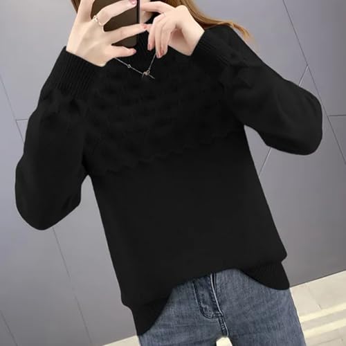 Warm Knitting Pullover Clothing Jumper Long Sleeve Top Bottoming Sweater for Girls4