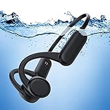 Pinetree Auriculares de conducción ósea, IPX8 Impermeables con Bluetooth con Memoria 8G integrada, Reproductor MP3 de Oreja Abierta para natación subacuática, Correr, Ciclismo, conduciry Gimnasio