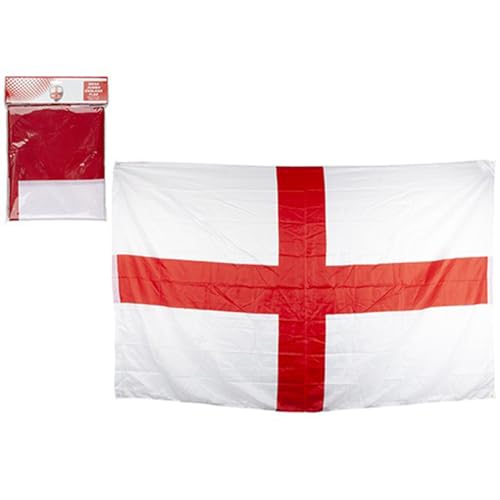 England ST GEORGE MEGA JUMBO RAYON FLAG WITH 2 GROMMETS 8FT X 5FT