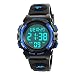 Birthday Gifts Presents for Boys Girls Age 5-12, WIKI Halloween Electronic Waterproof Fashion Stocking Suffer Sport Watch for Kids Autism Toys Age 5-12 Christmas New Gifts Perfect Xmas Blue WKUSSB02