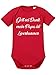Produktbild clothinx Gott Sei Dank, mein Papa ist Leverkusener, Lustiges Fussballmotiv Baby Body Bio Rot Gr. 50-56