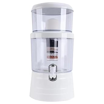Kitchen Utensils Disaster Multi-Layer Filtration Water Filter Cartridge Aqua System Multi-Layer Filtration Mineral Water Pot for Home School Dorm Travel Camping Business Trip 16L + 1 Ceramic Core