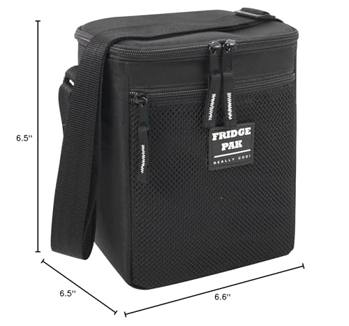 6 Can Cooler Bags Insulated Soft Cooler Lunch Bag for Men, Waterproof Leak Proof Cooler Bags Insulated (Solid Black)