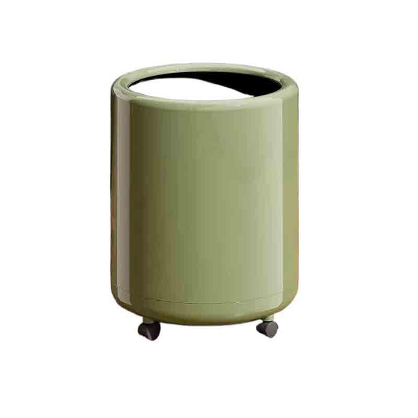 ZYYANSHOP Trash Cans Large Capacity Portable Trash Can For The Living Room Kitchen Or Office Wastebasket Garbage(Green)