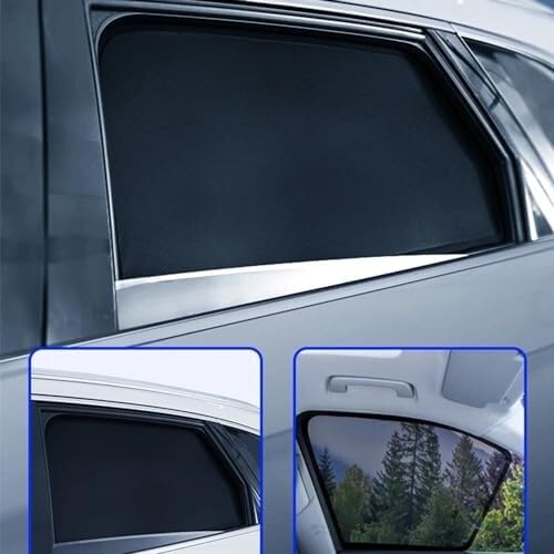 Tendine Tendine parasole laterali Per Hyundai I30/I30N 2018-2024, 7 pezzi, magnetiche, per protezione UV e privacy(7PCS)
